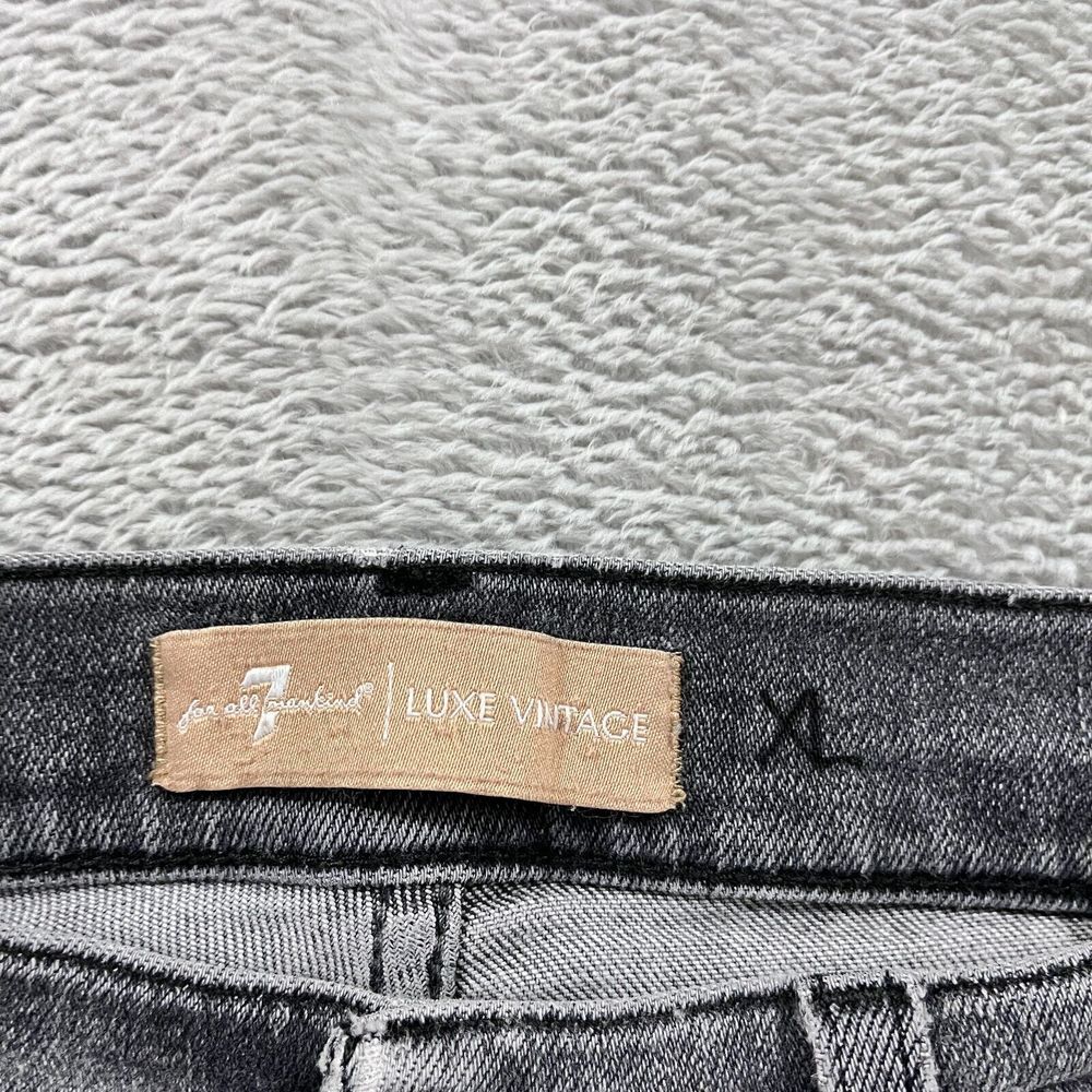 7 For All Mankind Luxe Vintage Jeans Women's 28 Ankle Skinny Italy Gray - Picture 4 of 11